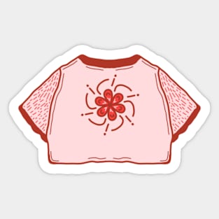 Cute Red Flowers Sticker